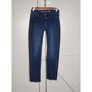 CALVIN KLEIN ULTIMATE SKINNY JEAN COLOR BLUE COTTON/ELASTANE SIZE 4X30